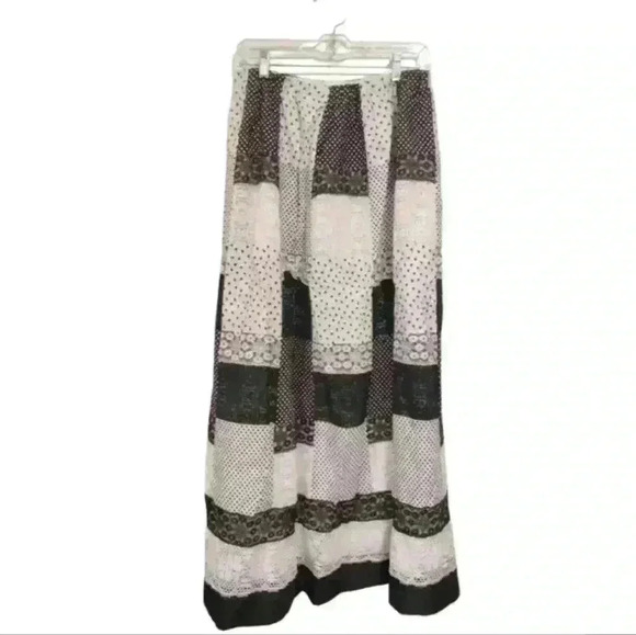 Tumbleweeds Vintage 70s Patch Women's LG/XL Maxi Skirt - Picture 1 of 4